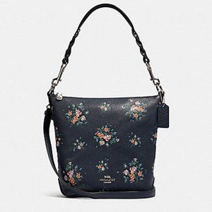COACH MINI ABBY DUFFLE BAG WITH ROSE BOUQUET PRINT